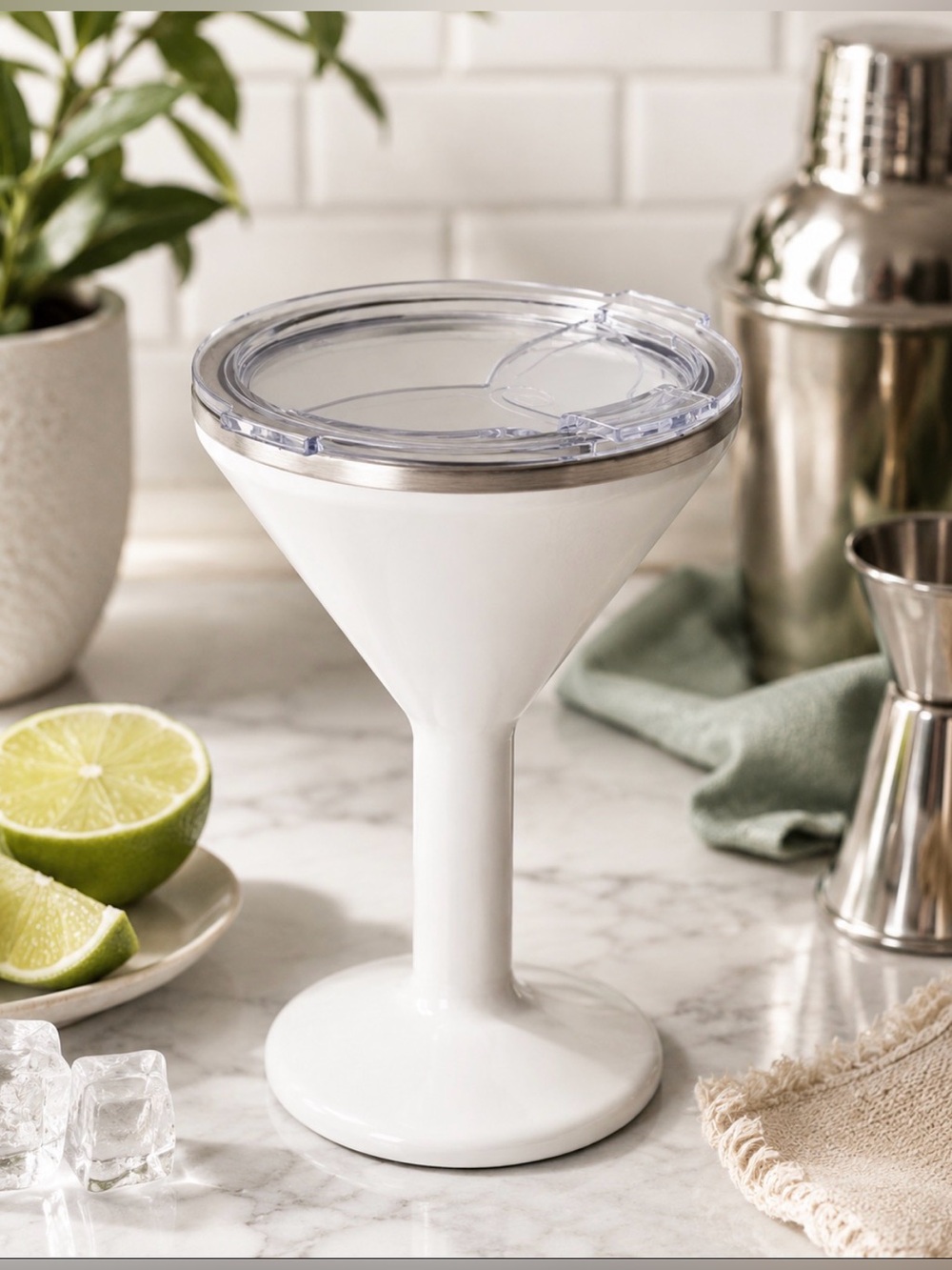 ORCA Coolers Pearl 13 oz Tini Martini Cocktail Tumbler w/ Lid